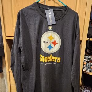 Fanatics long-sleeve black Steelers shirt, size 2xl (brand new with tags)